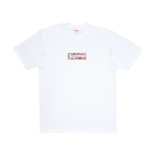 Supreme Takashi Murakami COVID-19 Relief Box Logo Tee White by